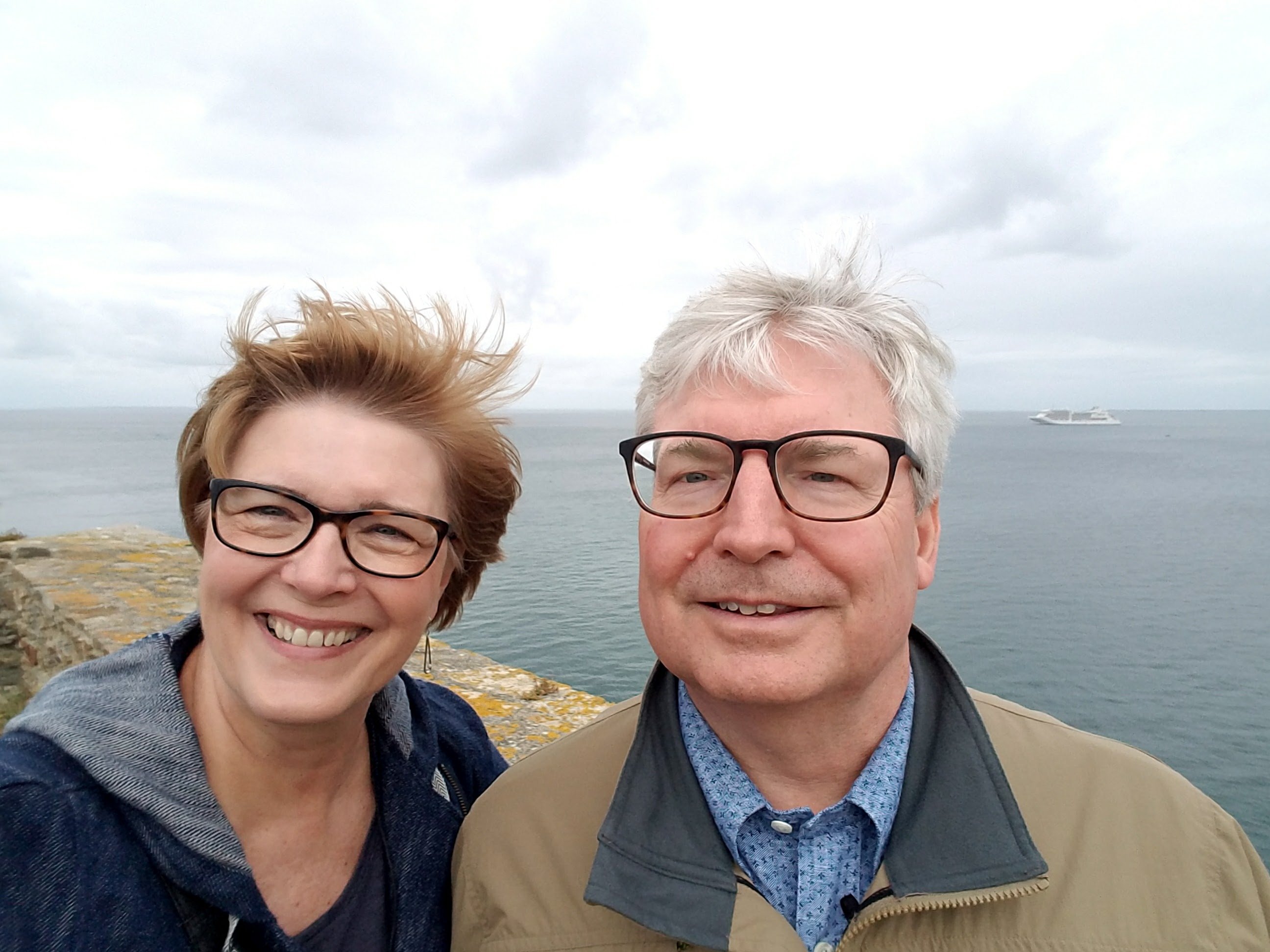 Touring Coastal France with her husband, Ed