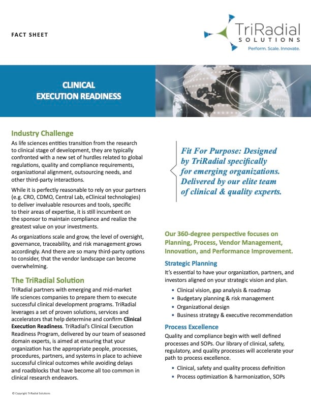 TriRadial_FactSheet_Clinical Execution Readiness